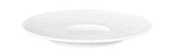 Nori-Home Kombi-Untertasse klein 13,5 cm Relief breit weiß