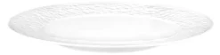 Nori-Home Speiseteller rund 28 cm Relief schmal weiß