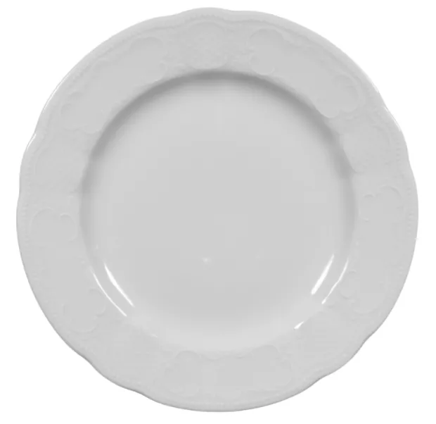 Salzburg Teller flach 25 cm weiß