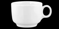 Sento Home Kaffeeobertasse 0,21 l mit Henkel weiss