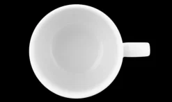 Sento Home Kaffeeobertasse 0,21 l mit Henkel weiss