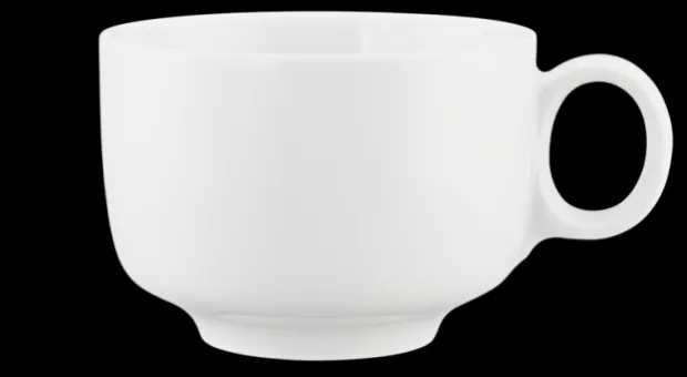 Sento Home Milchkaffeeobertasse 0,35 l mit Henkel weiss