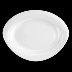 Trio Platte oval 31 cm weiß