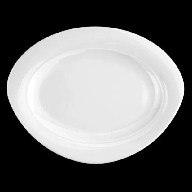 Trio Platte oval 31 cm weiß
