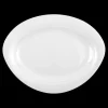 Trio Platte oval 35 cm weiß