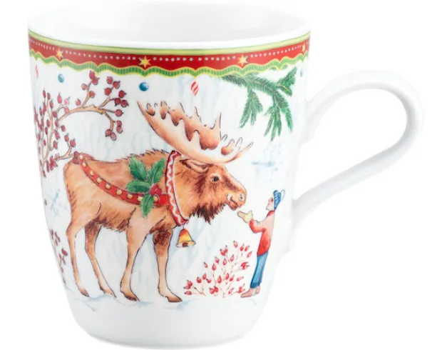Zusatzsortiment Becher mit Henkel 0,40 l (Life) Elch mit Kind