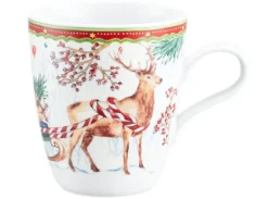 Zusatzsortiment Becher mit Henkel 0,40 l (Life) Hirsch mit Schlitten