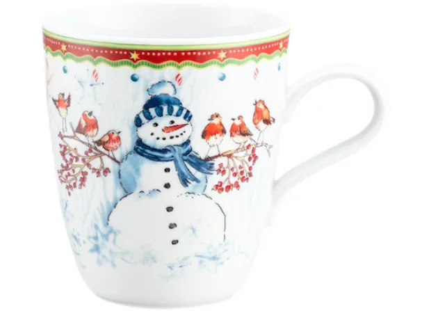 Zusatzsortiment Becher mit Henkel 0,40 l (Life) Schneemann